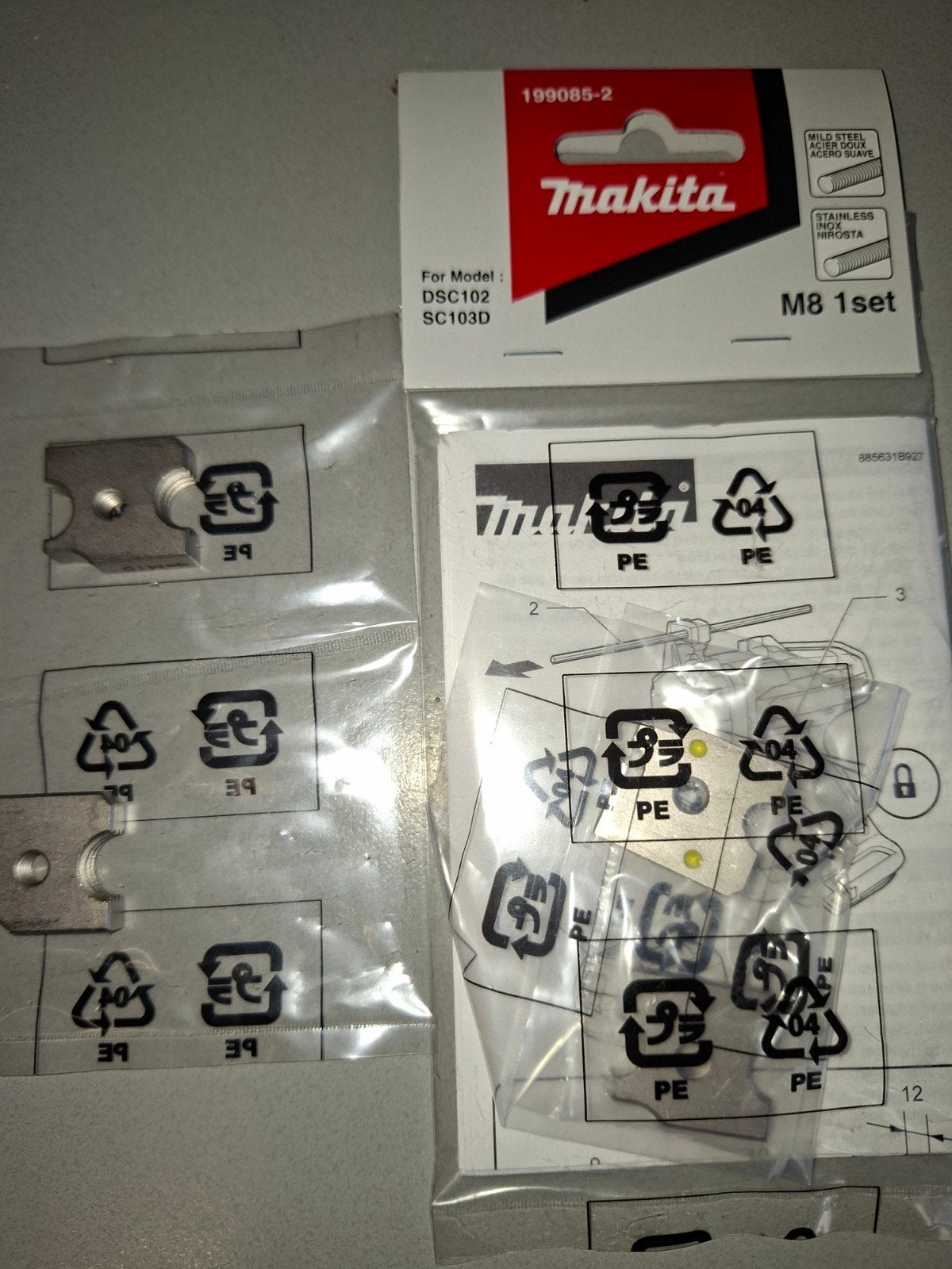 Makita M8 1set - Bevestigingsset voor DSC102/SC103D, Ophalen of Verzenden, Nieuw, Overige typen, Makita