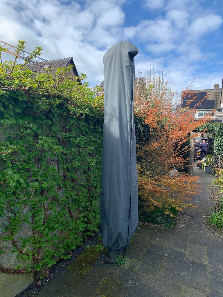 4-seasons siesta parasol 350 cm charcoal, Ophalen, Verstelbaar, 3 tot 4 meter, Zweefparasol