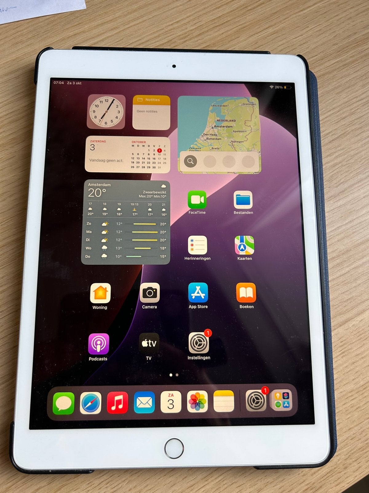 Apple iPad 7e generatie 32GB Wi-Fi Zilver, Computers en Software, 10 inch, Gebruikt, 32 GB, Apple iPad