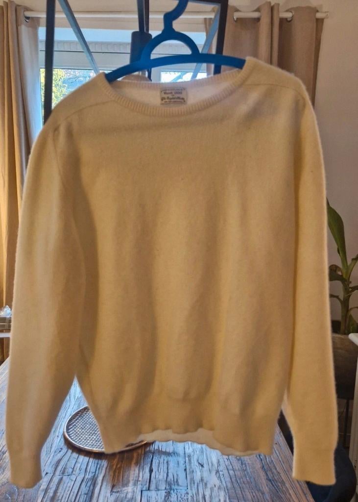 William Lockie Lamswol Trui - XxxL (valt als XL), Beige, Maat 56/58 (XL), Ophalen of Verzenden, Zo goed als nieuw