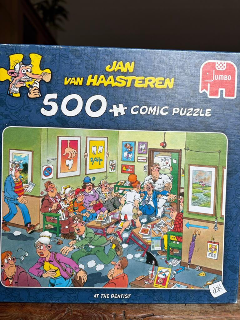 Jan van Haasteren 500 stukjes - Bij de Tandarts, Ophalen, 500 t/m 1500 stukjes, Gebruikt, Legpuzzel