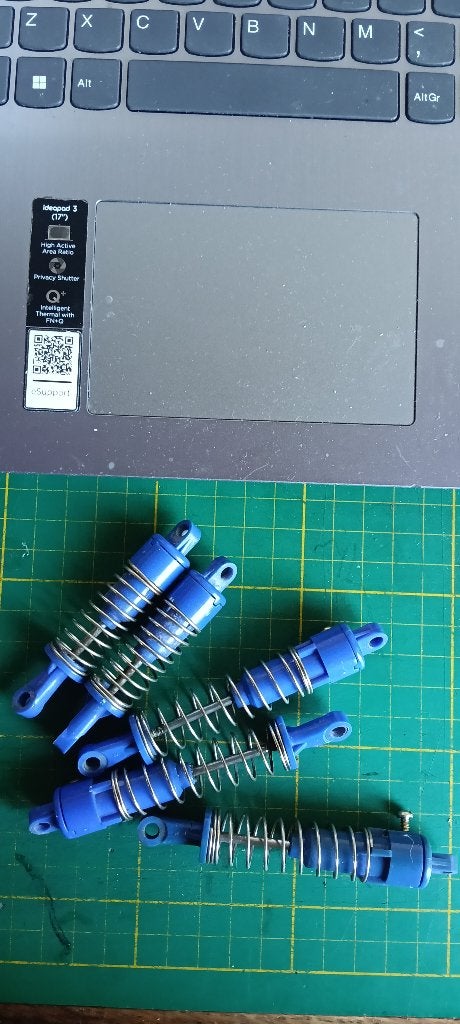 Tamiya schokbrekers o.a. Fighter buggy RX e.a. 5 stuks, Ophalen of Verzenden, Gebruikt, Schaal 1:10, Onderdeel