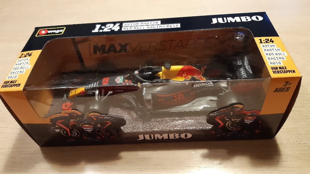Max Verstappen RB16 2020 Red Bull Racing Jumbo, Ophalen of Verzenden, Nieuw, Auto, Bburago