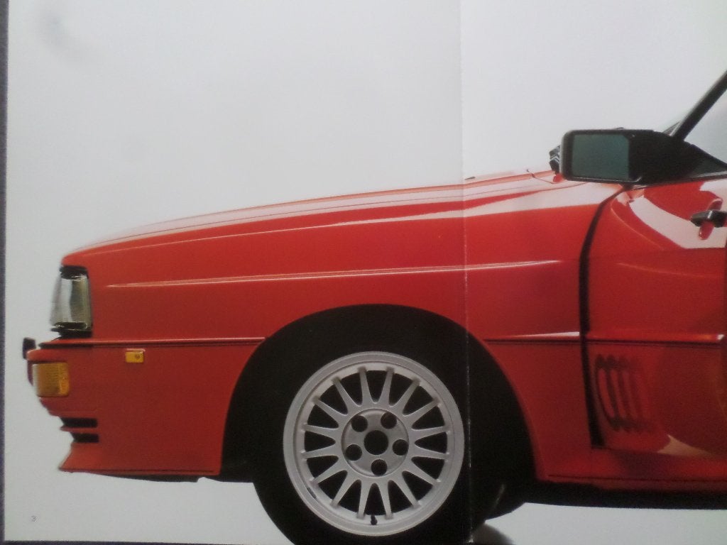 Audi Quattro 1986 Brochure, Ophalen of Verzenden, Zo goed als nieuw, Audi