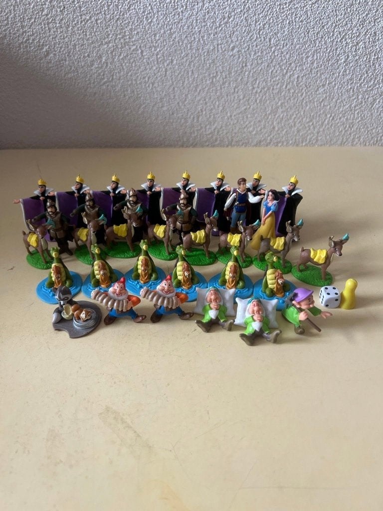 34x Disney Sneeuwwitje & 7 Dwergen Figuren - AH Actie 2009, Ophalen of Verzenden, Sneeuwwitje of Doornroosje, Zo goed als nieuw