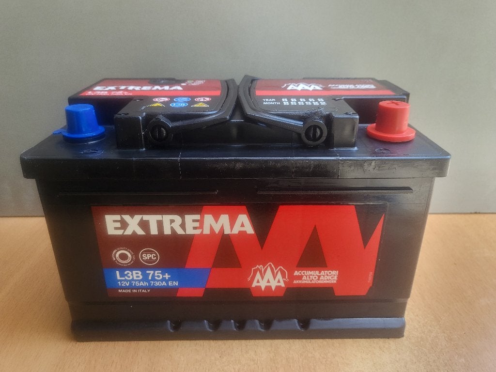 Battery EXTREMA L3B 12V--75Ah--730A, Ophalen of Verzenden