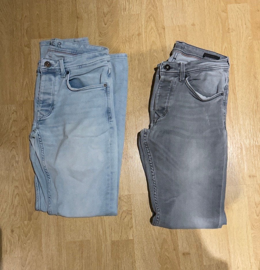 2 jeans HALLINGER the sting 29/32 spijkerbroek grijs blauw, Ophalen of Verzenden, Gedragen, Overige kleuren, W32 (confectie 46) of kleiner
