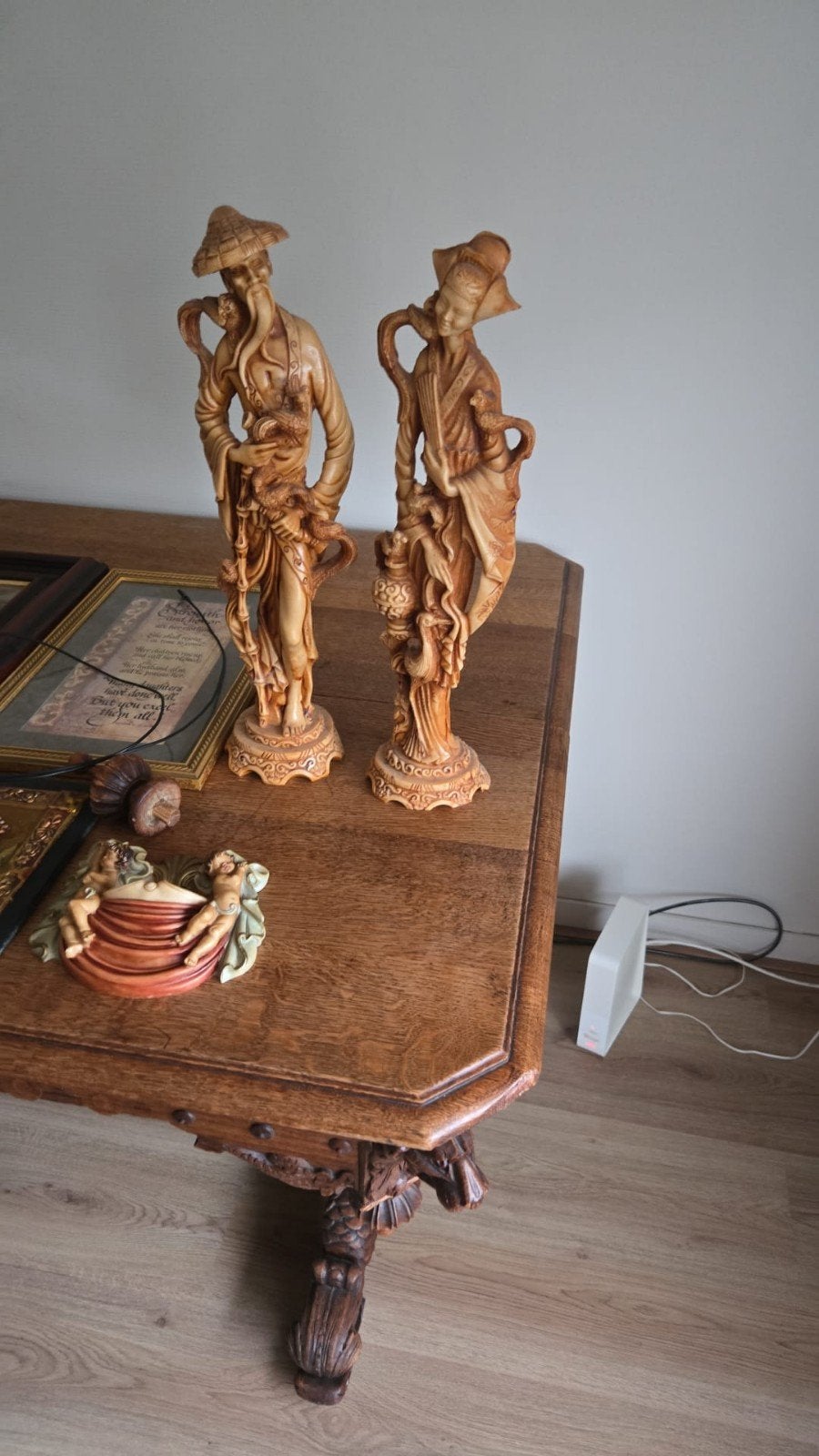 Set van 2 Oosterse Beelden - Decoratieve Figuren, Ophalen of Verzenden