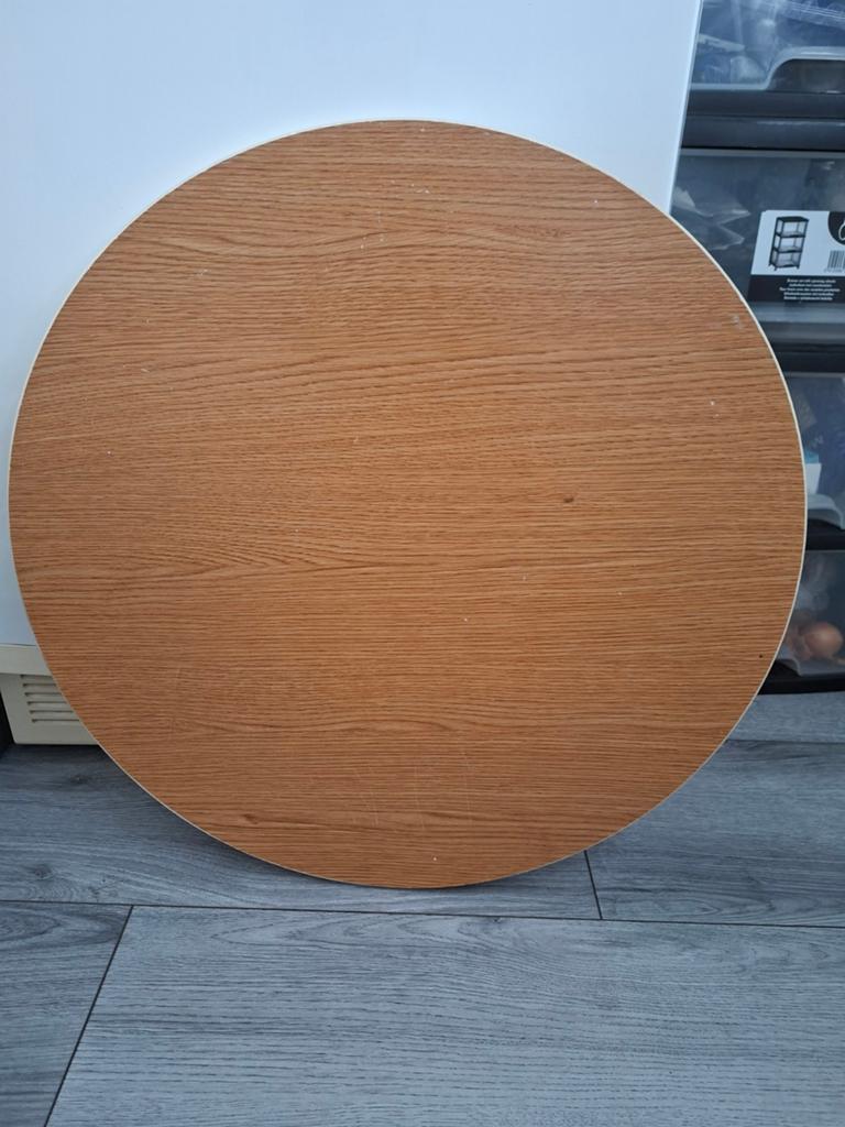 Ronde klaptafel 80cm nette staat, Minder dan 45 cm, Gebruikt, Modern, Praktisch, Ovaal