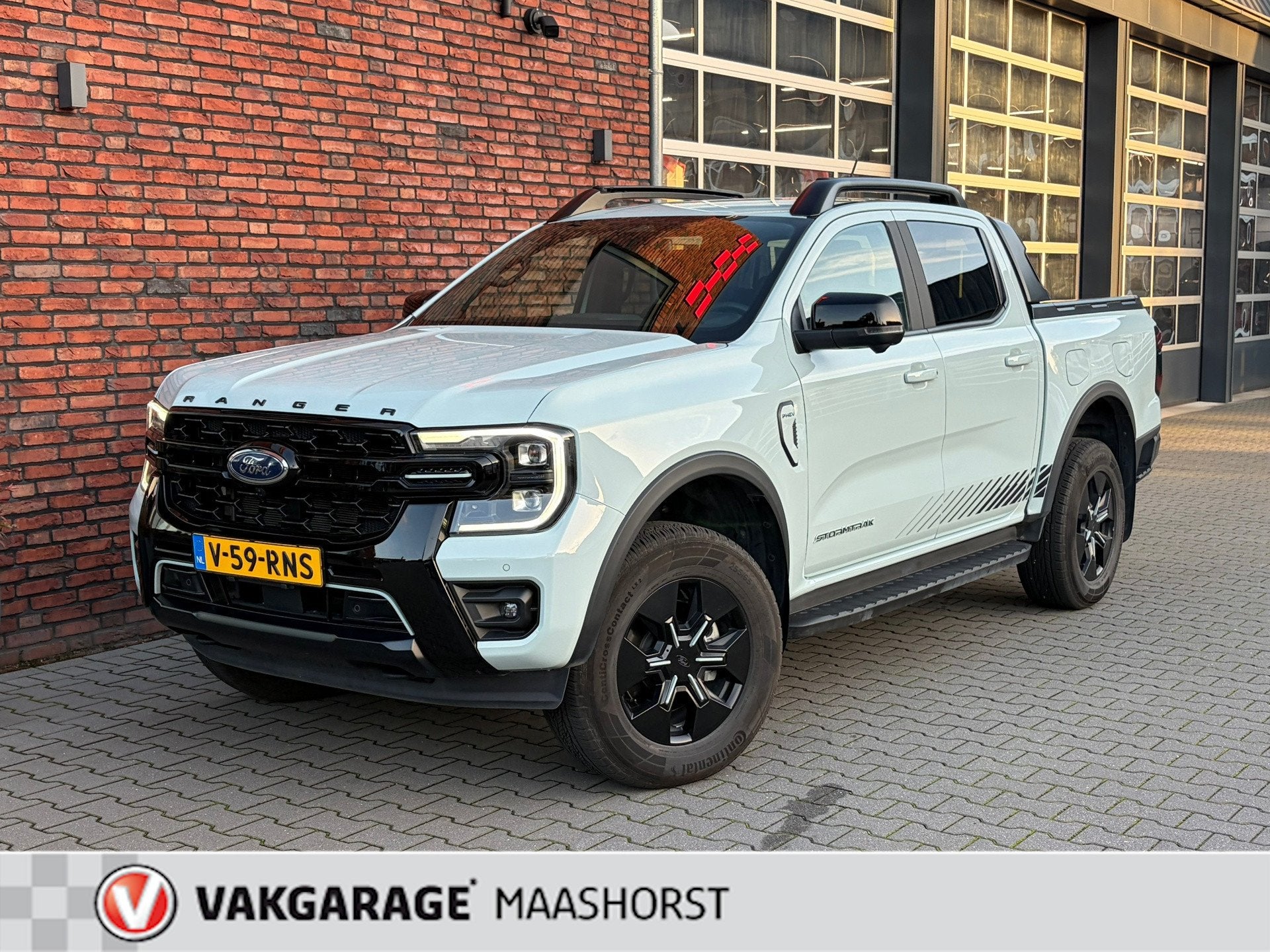 Ford RANGER 2.3 PHEV e-4WD Stormtrak Full Option 3500Kg Trek, Auto's, Gebruikt, Euro 6, 4 cilinders, 2535 kg