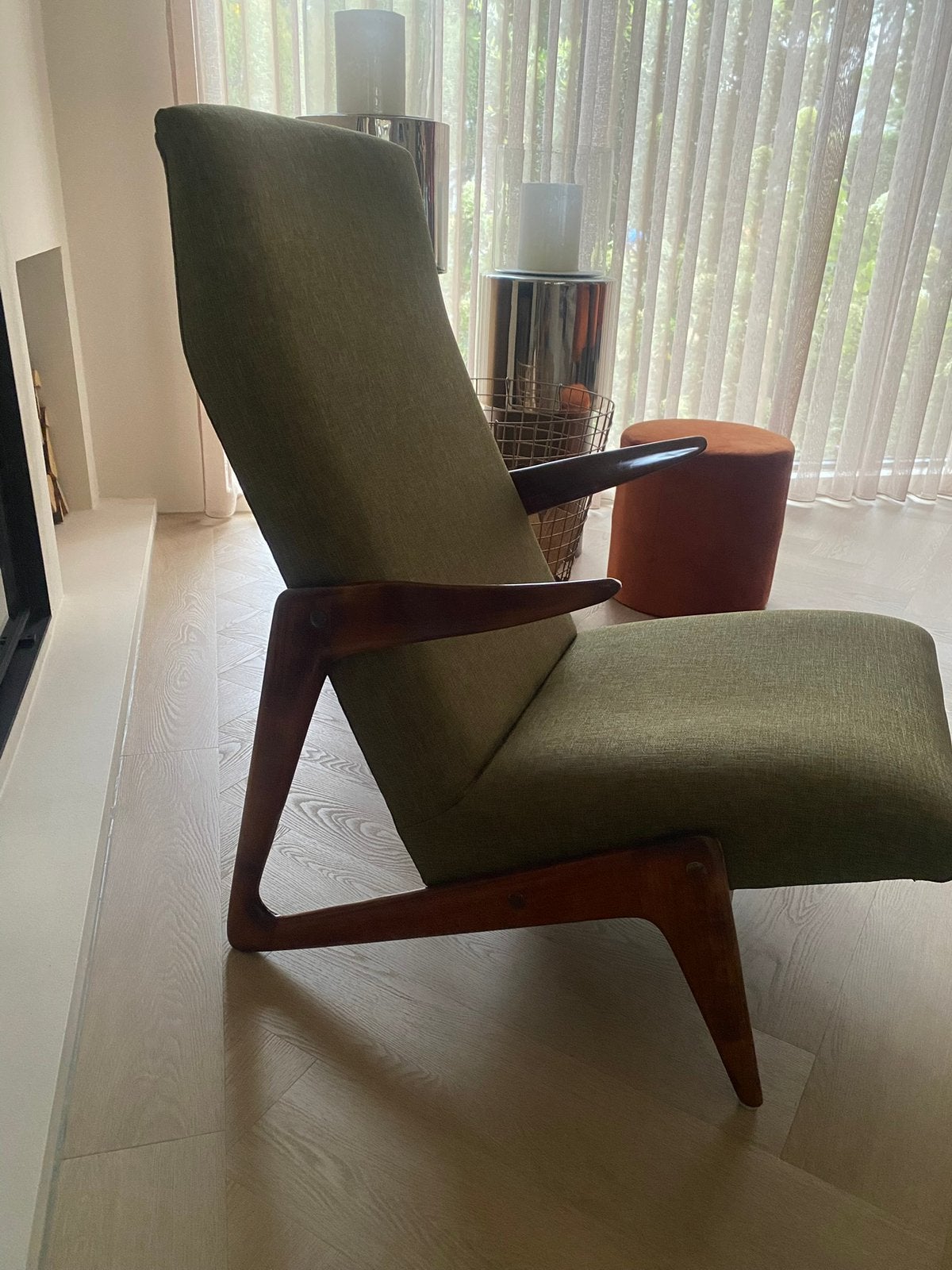 Alfred Hendrickx 1950’s organic wood chair, Belform, Belgium, Ophalen