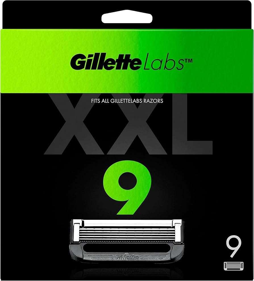Gillette Labs Navulmesjes 9 Stuks, Ophalen, Nieuw, Gehele gezicht