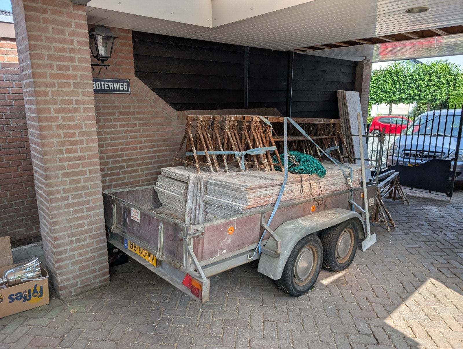 Kamersteiger / Stukadoorssteiger met aanhanger, Ophalen, Gebruikt, Rolsteiger of Kamersteiger, 2 tot 5 meter