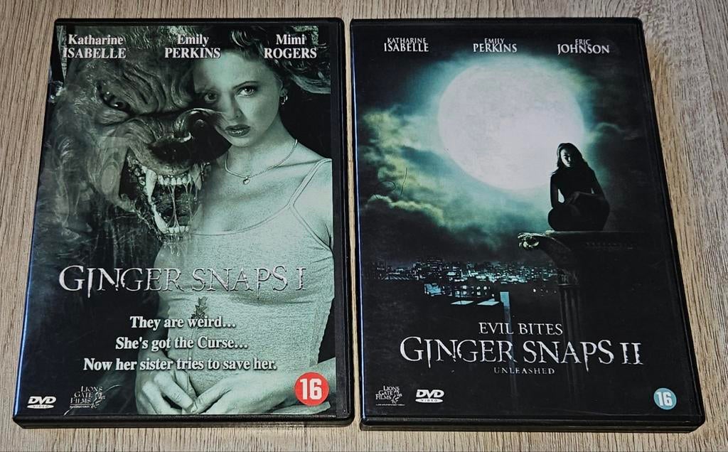 Ginger Snaps I & II DVD set - Horror Klassiekers, Vanaf 16 jaar, Ophalen of Verzenden, Gebruikt, Overige gebieden