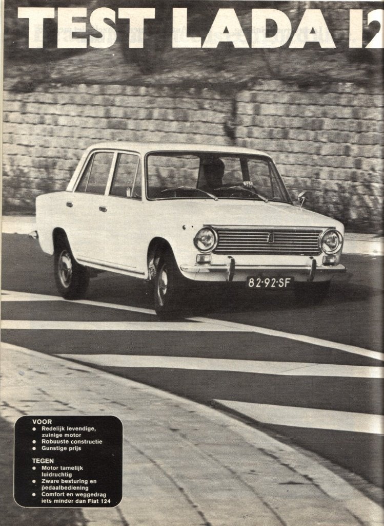 Autovisie test Lada 1200 Maart 1972, Ophalen of Verzenden, Gelezen, Overige merken