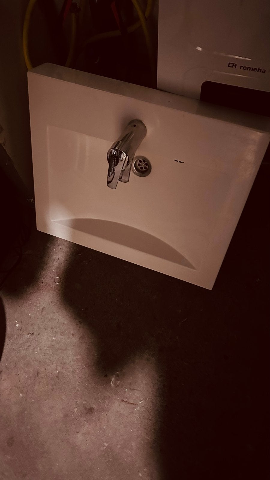 Wastafel met kraan, Ophalen of Verzenden, Gebruikt, Chroom, Wastafel