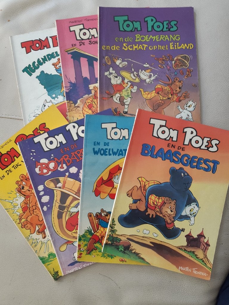 Setje Tom Poes Boekjes, Boeken, Stripboeken, Gelezen, Marten Toonder, Verzenden, Meerdere stripboeken