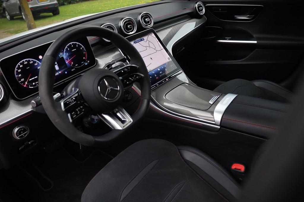Mercedes-Benz C-klasse Estate AMG 43 4MATIC+ | 22.000KM | Pa, Auto's, Automaat, 4 cilinders, Alcantara, Wit