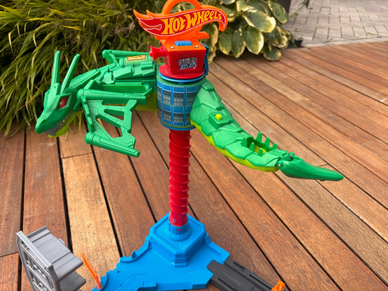 Hot Wheels city air dragon set, Ophalen of Verzenden, Gebruikt