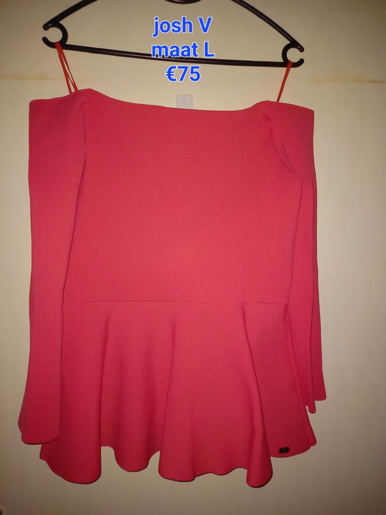 Josh V Off-Shoulder Peplum Top Maat L, Maat 42/44 (L), Ophalen of Verzenden, Zo goed als nieuw, Lange mouw