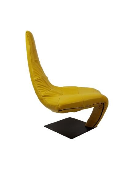 Vintage Turner fauteuil | Jack Crebolder voor Harvink geel, Harvink, ., Vintage, Ophalen of Verzenden