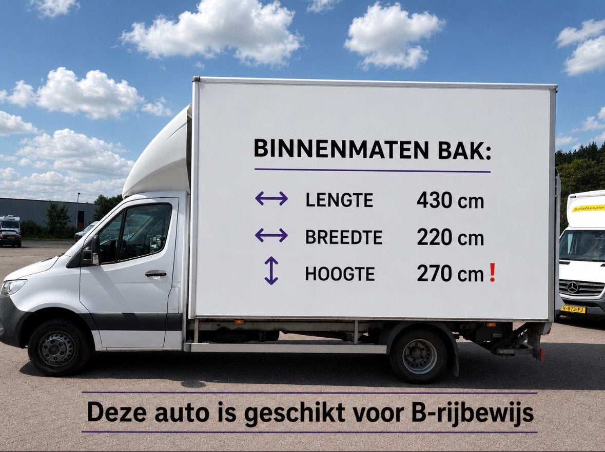 Mercedes-Benz Sprinter 516 bakwagen laadklep (extreem groot), Auto's, Bestelauto's, Bedrijf, ABS, Airconditioning, Boordcomputer
