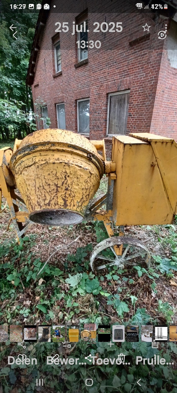 De Jong betonmolen, Doe-het-zelf en Verbouw, Betonmolens, Ophalen, Gebruikt