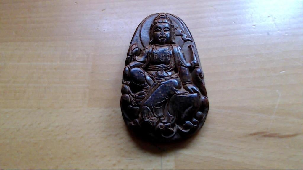 Jade Amulet Buddha Guanyin, Ophalen of Verzenden