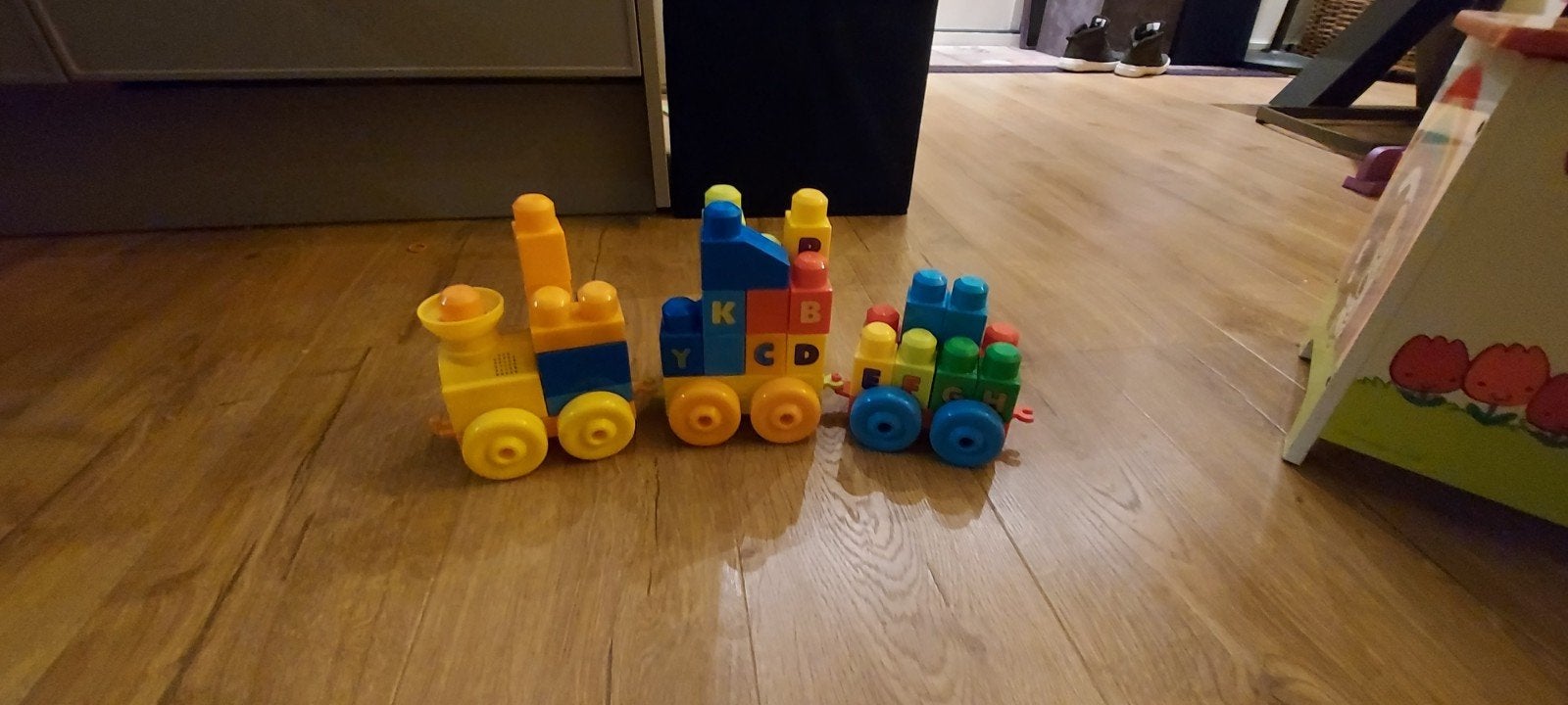 Mega Bloks Trein met Bouwblokken - Educatief Speelgoed, Kinderen en Baby's, Speelgoed | Bouwstenen, Ophalen of Verzenden, Gebruikt