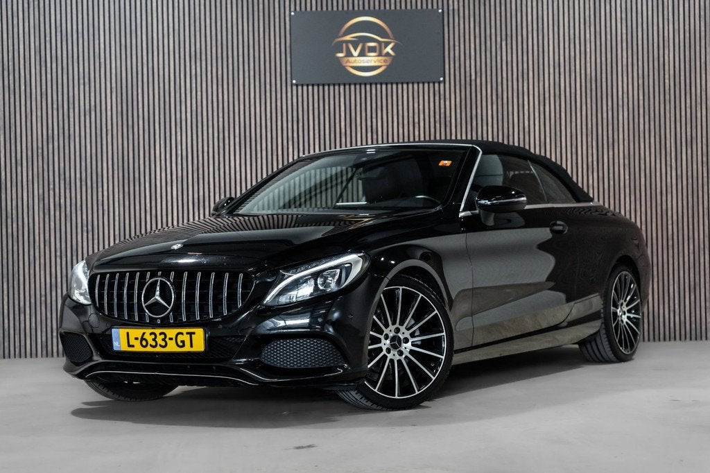 Mercedes-Benz C-klasse Cabrio 180 AMG Pakket LED BUR, Auto's, Automaat, Achterwielaandrijving, Gebruikt, Cabriolet
