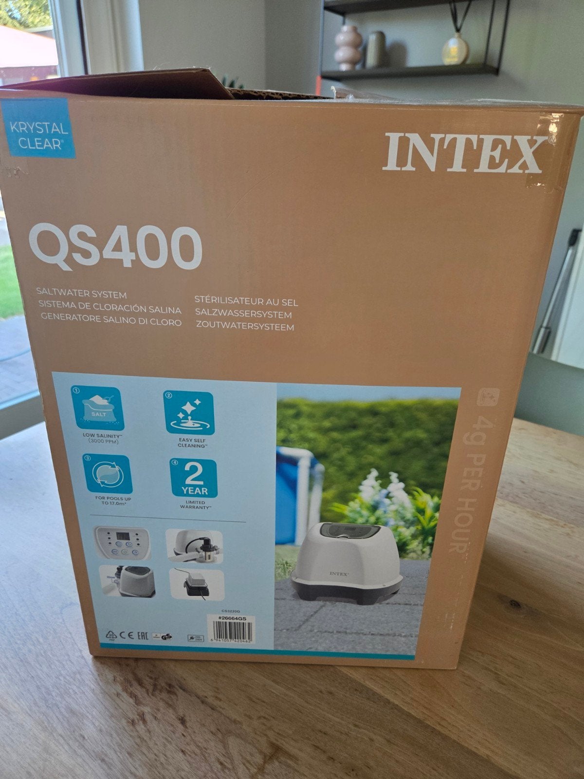 Intex Krystal Clear QS400 Zoutwatersysteem voor zwembaden, Ophalen, Nieuw