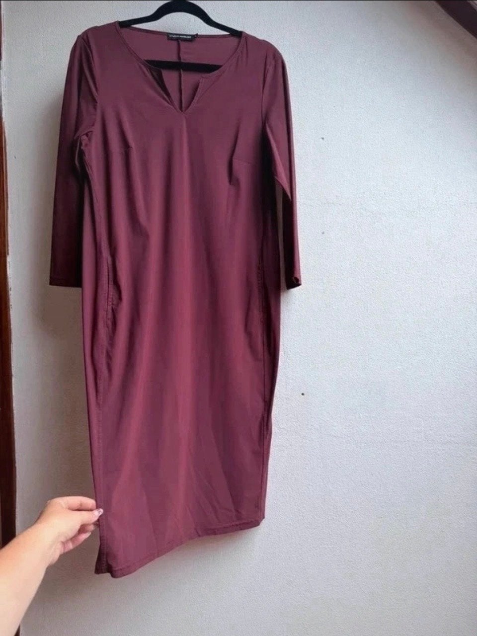 Studio Anneloes Simplicity Jurk - Wijnrood - Maat L, Ophalen of Verzenden, Zo goed als nieuw, Maat 42/44 (L), Rood