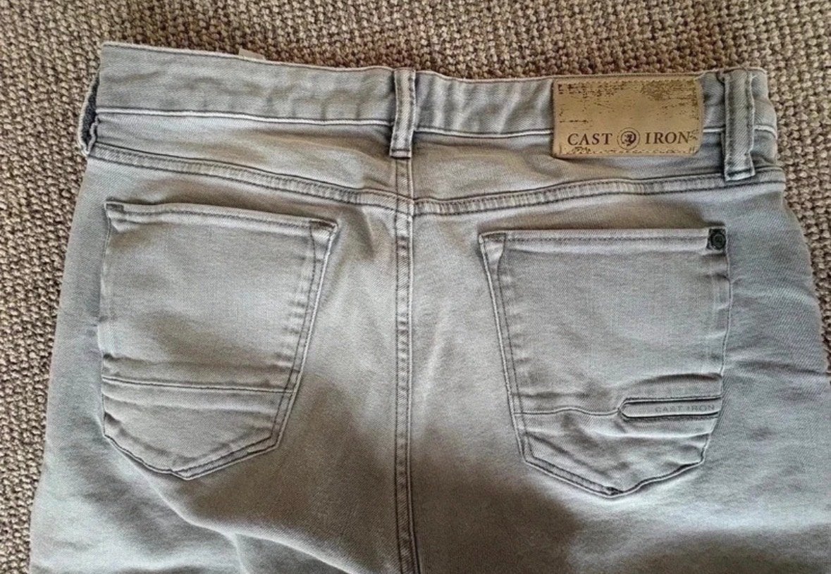 Cast Iron Jeans - Grijs - 33/34, Kleding | Heren, Ophalen of Verzenden, Zo goed als nieuw, Grijs, W33 - W34 (confectie 48/50)