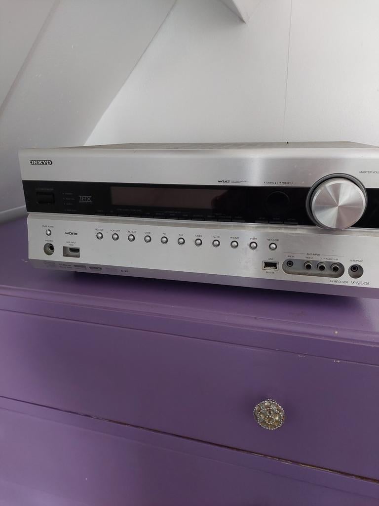 Onkyo tx nr708 met hdmi board defekt, Ophalen, 120 watt of meer, Onkyo