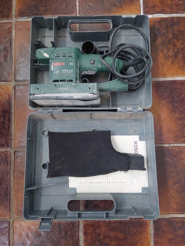 Vlakschuurmachine Bosch PSS 22, Ophalen of Verzenden, Gebruikt, Minder dan 600 watt, Vlakschuurmachine
