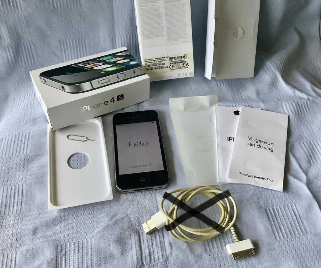 iPhone 4S zwart 8 Gb, Telecommunicatie, Ophalen, Zwart, Zonder simlock, Zonder abonnement