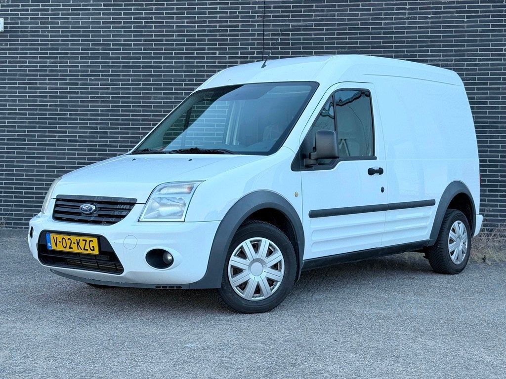 Ford Transit Connect T230L 1.8 TDCi Trend Airco, Nieuwe Apk!, Auto's, Bestelauto's, Euro 5, Gebruikt, Wit, Ford