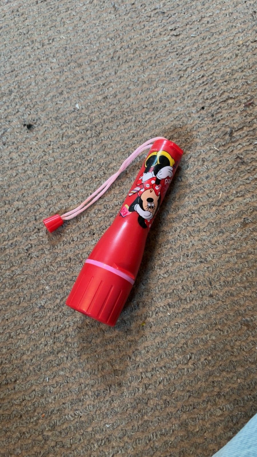 Minnie mouse zaklamp, Ophalen of Verzenden, Gebruikt, Batterij