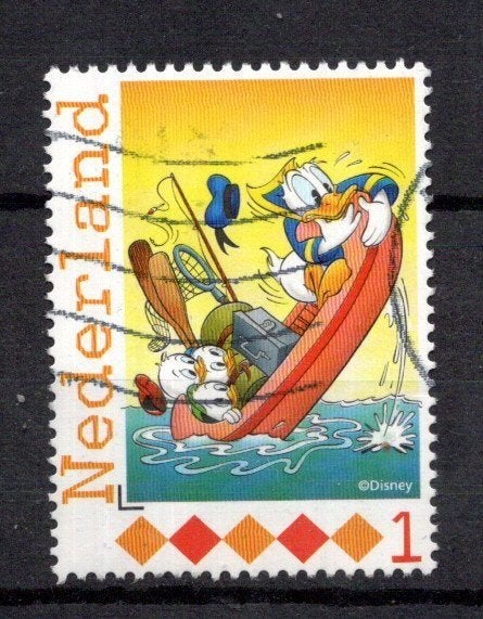 gestempelde zegel. Persoonlijke Donald Duck uit serie van 36, Ophalen of Verzenden, Na 1940, Gestempeld