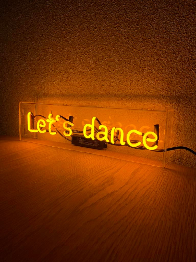 Exclusieve LET’S DANCE Neon Lamp – 49 cm – Glas Neon, VW E-Commerce & Logistics BV, Lichtbak of (neon) lamp, Info@vwecommerce.nl