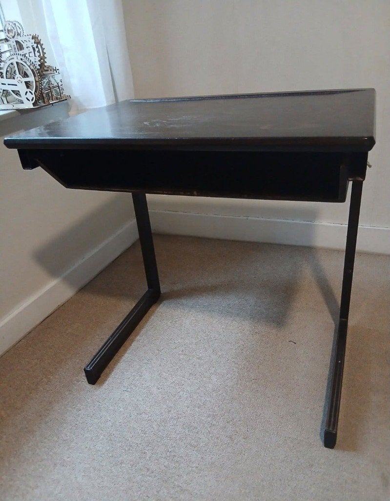 Vintage Schoolbureau - Klassiek Houten Kinderbureau, Antiek en Kunst, Ophalen of Verzenden
