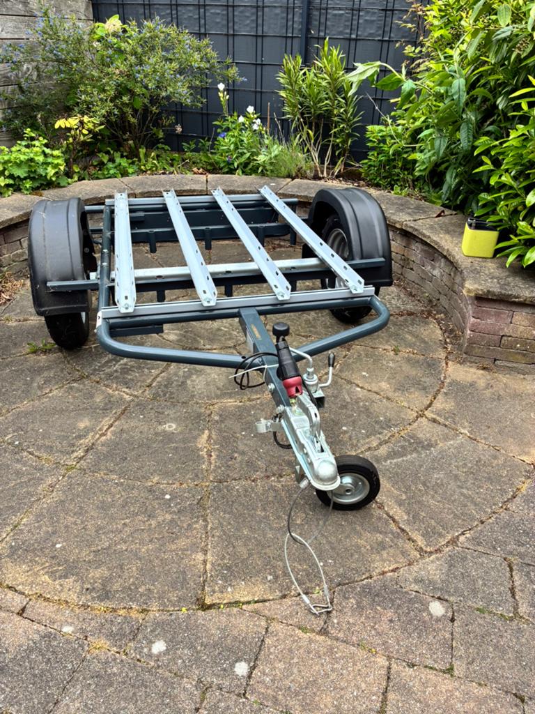 Hotra Fietsaanhangwagen voor 4 fietsen., Auto diversen, Aanhangers en Bagagewagens, Ophalen, Gebruikt