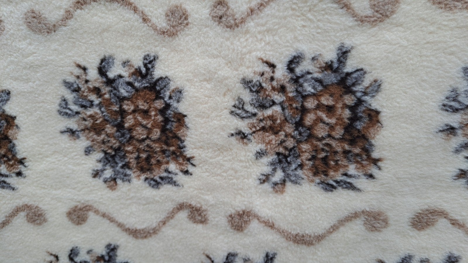 Vintage wollen deken met bloemenpatroon, Ophalen of Verzenden