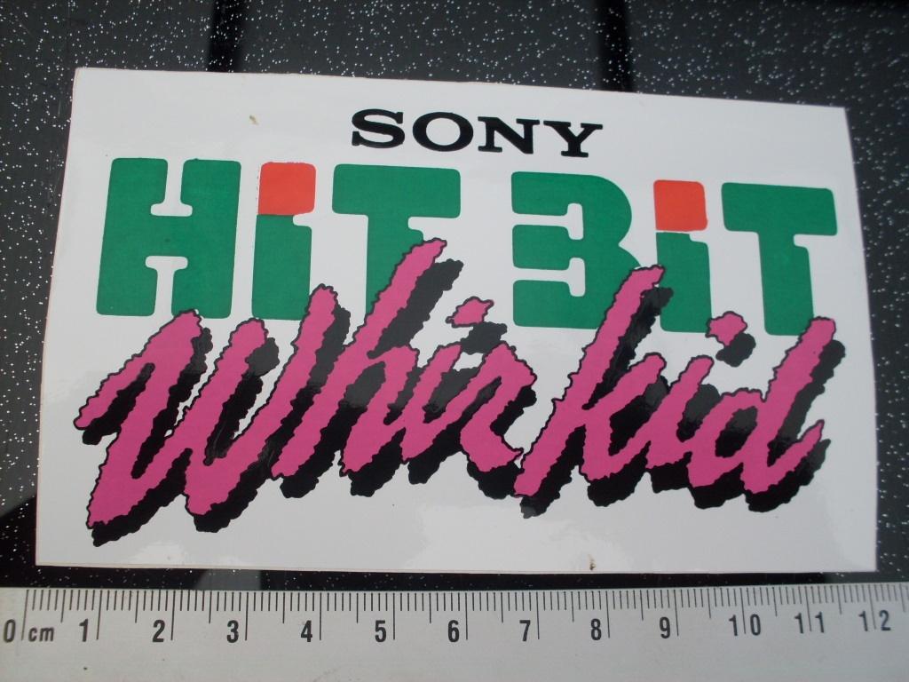 sticker sony hit bit whiz kid logo, Verzenden, Zo goed als nieuw, Merk