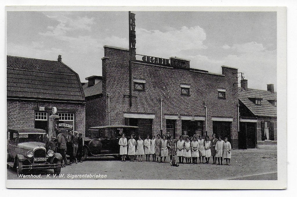 Wernhout KVW Sigarenfabrieken Oude Ansichtkaart (B5039 ), Verzamelen, Ophalen of Verzenden, 1960 tot 1980, Ongelopen, Noord-Brabant