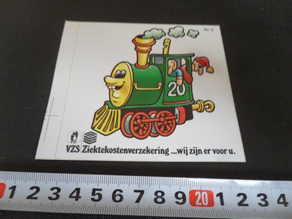sticker strip #5 VZS trein locomotief jan klaassen *, Ophalen, Zo goed als nieuw