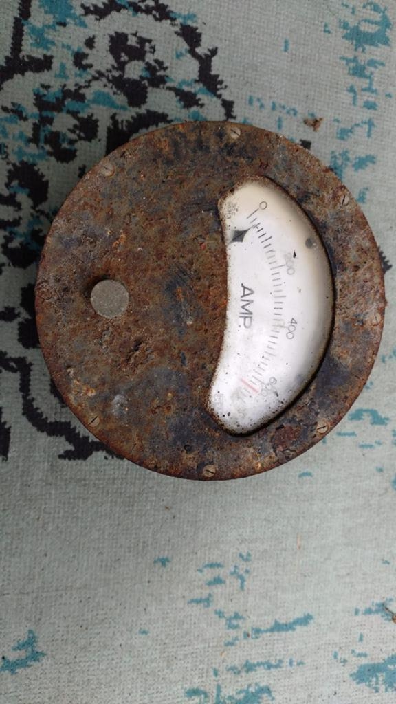 Antieke ampère meter, Antiek en Kunst, Antiek | Gereedschap en Instrumenten, Ophalen of Verzenden