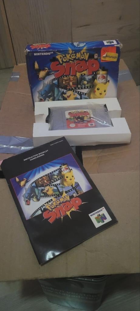 Pokemon Snap (N64)incl. Inlay & handleiding(PAL)Authentiek., Spelcomputers en Games, Games | Nintendo 64, Zo goed als nieuw, Avontuur en Actie