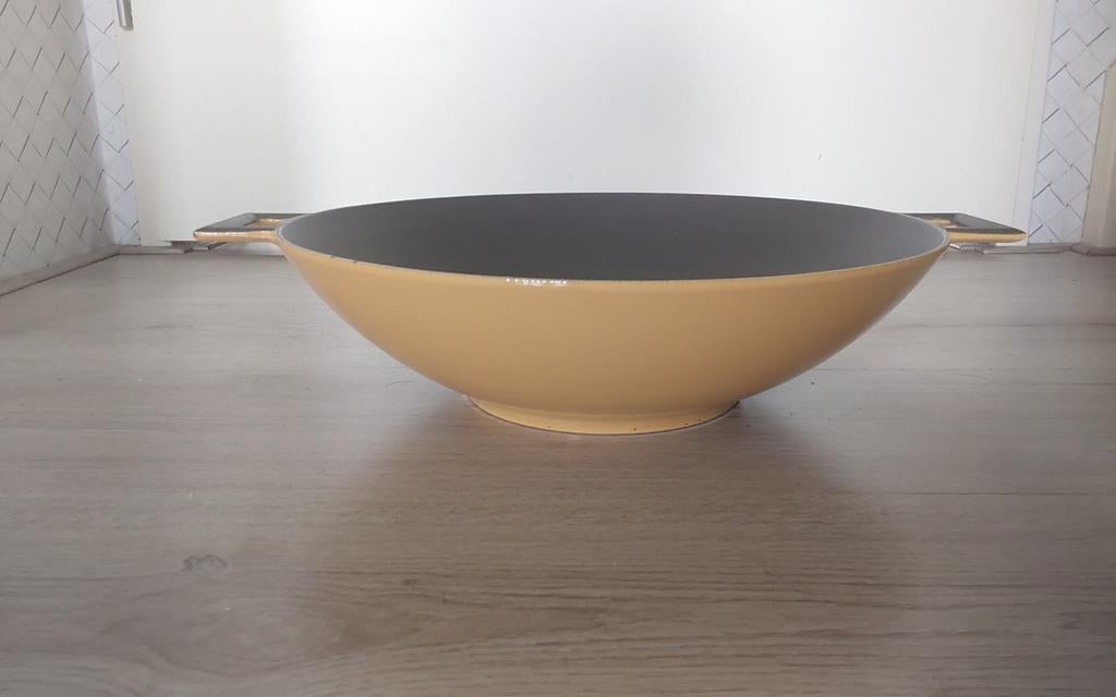 Grote gietijzeren wok, Huis en Inrichting, Keuken | Potten en Pannen, Ophalen, Gietijzer, Wok