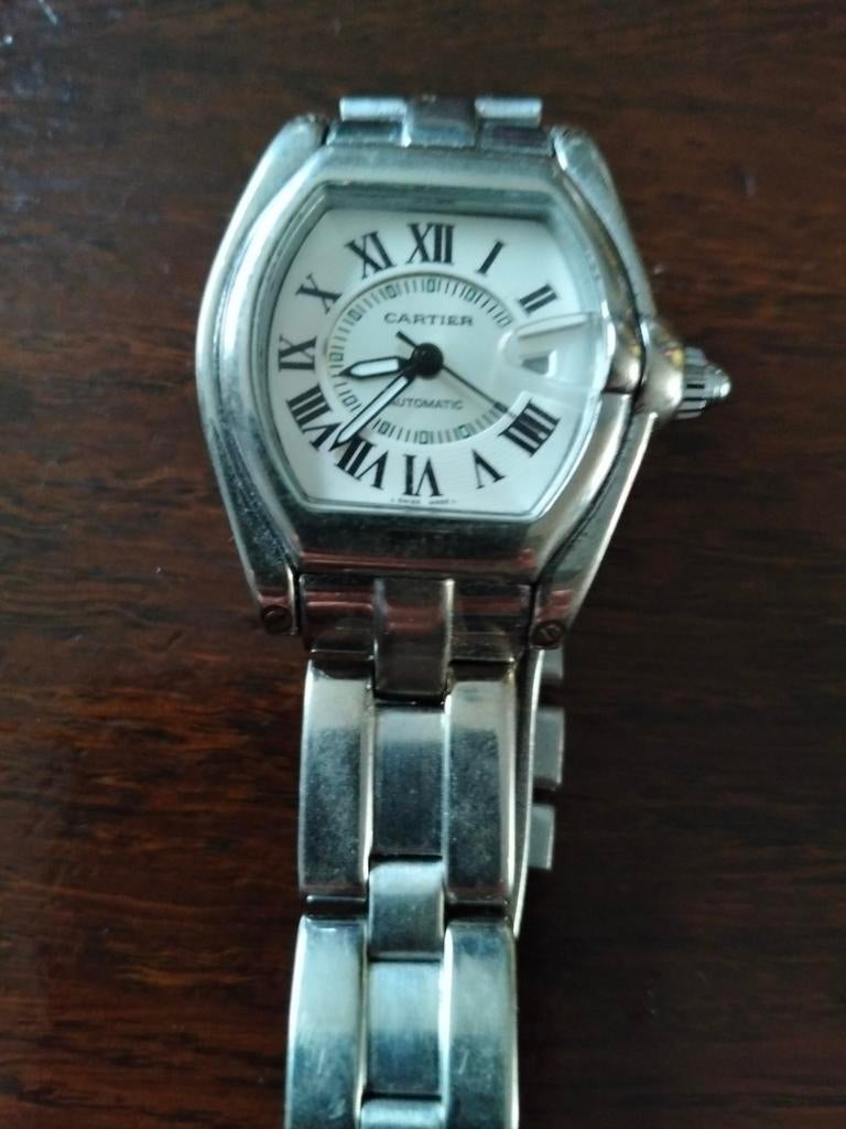 Cartier Roadster Automatic Dameshorloge - Zilverkleurig, Ophalen of Verzenden